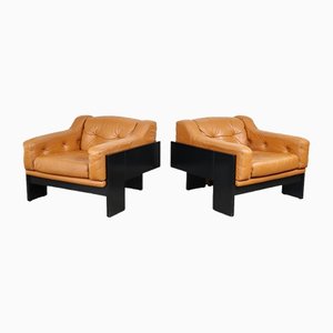 Lounge Chairs Oriolo by Claudio Salocchi for Luigi Sormani, 1960s, Set of 2
