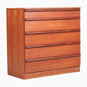 Mid-Century Chest of 5 Drawers in Teak and Afromosia from Avalon