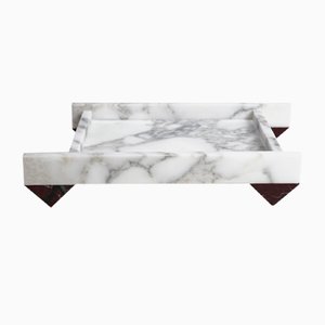 90° Marble Tray Centerpiece by Nicola Di Froscia for DFdesignlab