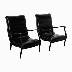 Mitzi Lounge Chairs in Leatherette, Set of 2