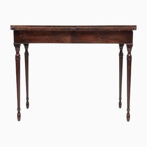 Antique Royal Crown Stamped Card Table in Mahogany
