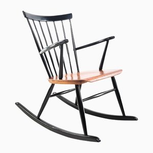 Vintage Rocking Chair by Roland Rainer for Hagafors