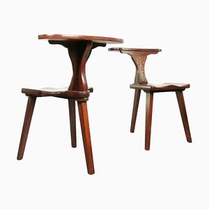 Mid-Century Betting Chairs by M. Hayat & Bros, Set of 2
