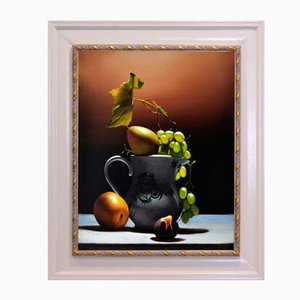 Maxmilian Ciccone, Cascata di uva, Italy, Late 2000s, Oil on Canvas, Framed