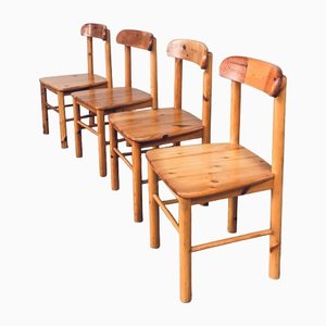 Chaises en Pin, Danemark, 1975, Set de 4