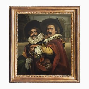 The Musketeers, French School, 2006, Oil on Canvas, Framed