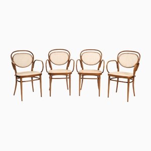 Vintage Dinnerset Tisch und Stühle 215 RF von Michael Thonet für Gebrüder Thonet, 5er Set