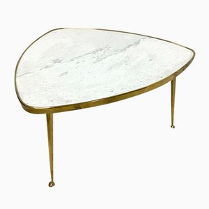 Brass and Marble Coffee Table