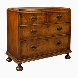Victorian English Walnut Chest of Drawers