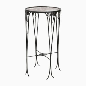 Art Deco Wrought Iron Side Table, 1920s