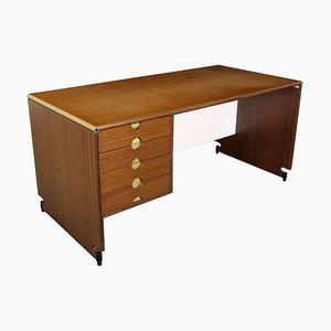 Desk with Aluminium Fittings from Piarotto, Italy, 1960s-1970s