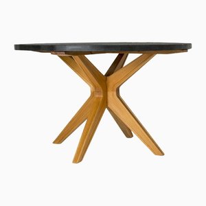Swedish Modern Granite Dining Table