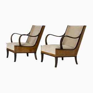 Lounge Chairs by Erik Chambert, Set of 2