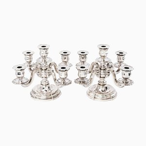 Candelabras in Sterling Silver by Tetard Frères, 1930s, Set of 2