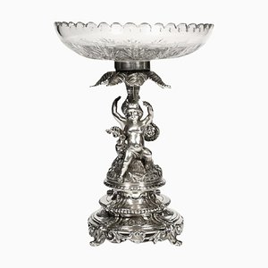 Late 19th Century Centerpiece in Solid Silver by Orfèvre Debain