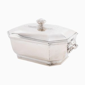 Tureen Covered in Solid Silver Art Deco Period by Puiforcat, 1930s