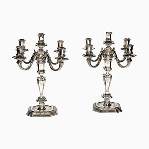 Regency Kerzenständer aus Sterling Silber von Fouquet Lapar
