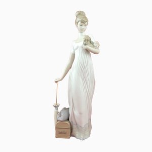 6753 Traveling Companions: Lady with Puppy 6574 L/N Figurine in Box from Lladro Nao