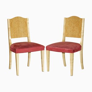 Sycamore Wood Pimlico Side Chairs from Viscount David Linley, Set of 2
