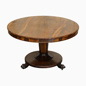 William IV Hardwood Lion's Paw Centre or Side Table, 1830s