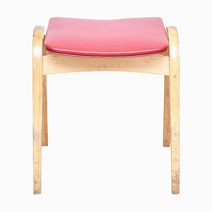 Vintage Blonde and Pink Stool by Isamu Kenmochi, 1960s