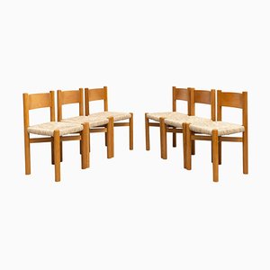 Chairs in the style of Charlotte Perriand, 1980s, Set of 6