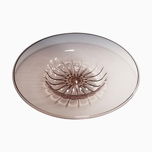 Große Schale aus mundgeblasenem Glas von Vittorio Zecchin für Vene Murano