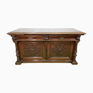German Sideboard with Marble Plate, 1880s