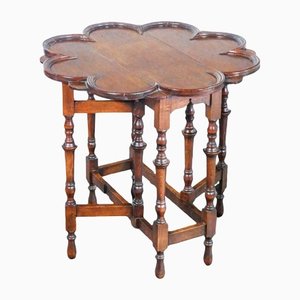 Antique English Oak Side Table, 1800s