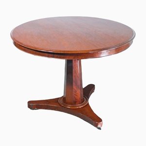 Sailing Side Table in Mahogany with Wheels