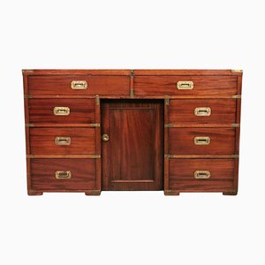 Campaign Military Chest of Drawers in Mahogany