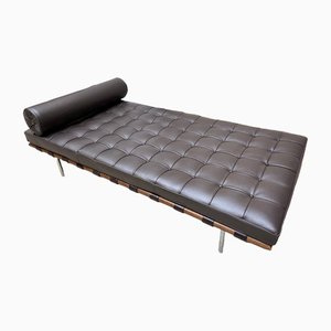 Dark Brown Barcelona Daybed by Ludwig Mies Van Der Rohe
