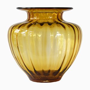 Große italienische Vintage Vase aus Murano Glas