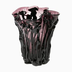 Grand Vase Artisanal en Verre de Murano par E. Camozzo, Italie