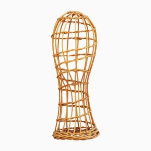 Mid-Century French Hat Stand in Rattan, 1950