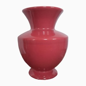 Vintage Red Ceramic Vase from Niderviller