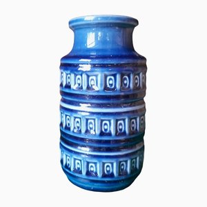 Blaue Roller Vase von Scheurich