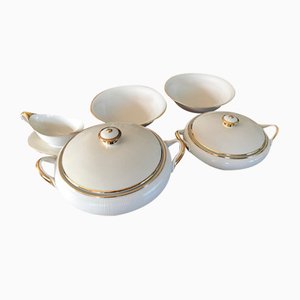 Vajilla de porcelana de Schumann Bavaria, años 40. Juego de 7