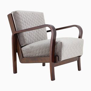 Fauteuil Art Déco, Tchécoslovaquie, 1940s