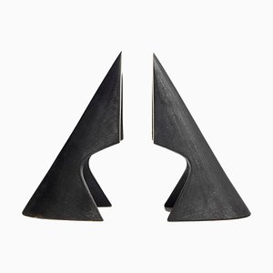 Austrian #4099 Wedge Bookends by Carl Auböck, Set of 2