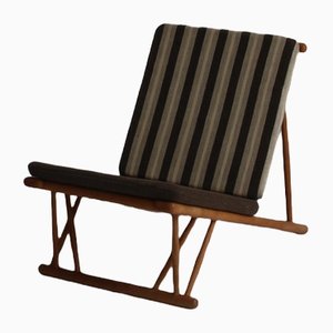 Modern Danish Lounge Chair Model J58 by Poul Volther for Fdb, 1954