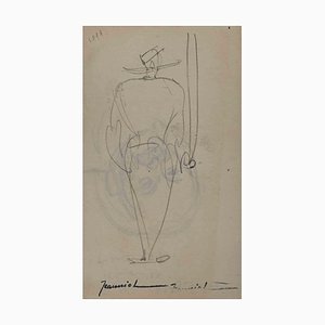 Pierre Georges Jeanniot, Figure, Original Drawing, Early 20th Century