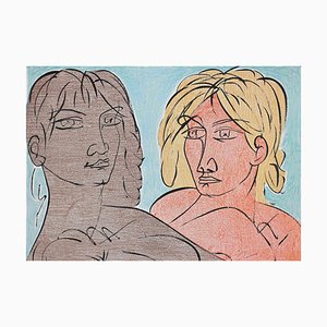 Tono Zancanaro, Paolo and Francesca, Original Lithograph, 1981