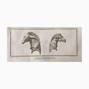 Various Artists, Animal Figures From Ancient Rome, Original Etching, 1750s