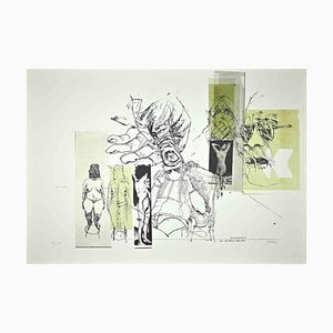 Sergio Barletta, Eros and Thanatos, Original Etching, 1970s