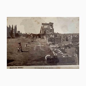 Lodovico Tuminello, Blick auf die Monumente von Rom, Original-Fotografie, 19. Jh