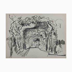 Pierre Georges Jeanniot, Landscape, Original Drawing, Early 20th-Century