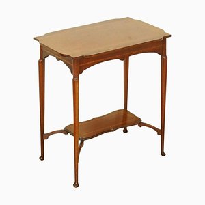 Antique Sheraton Inlaid Mahogany Side Table