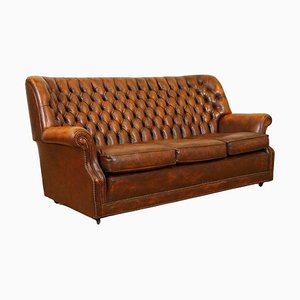 Chesterfield Buttoned Pegasus Harrods 3-Seat Sofa