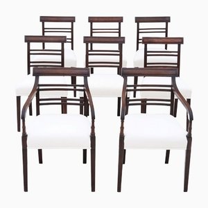 Antique Dining Chairs in Mahogany, 1810, Set of 8